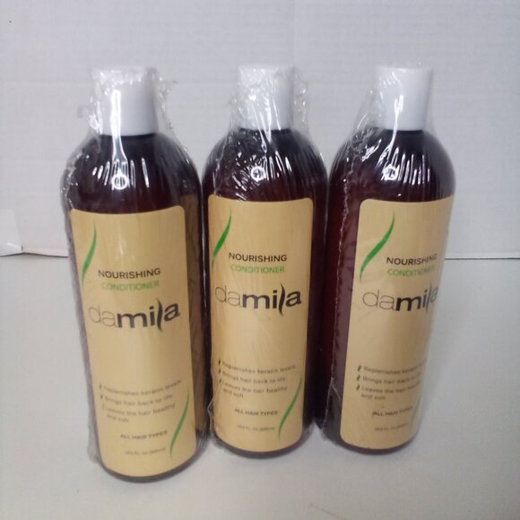 Keratin Damila Nourishing Conditioner All Hair Types Lot of 3 16.9 Oz
